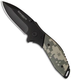 Boker Magnum Leatherneck Folding Knife (3" Black Plain) 01SC138