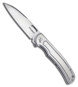 Boker Magnum Flat Liner Folding Knife (3.35" Satin Plain) 01LL276
