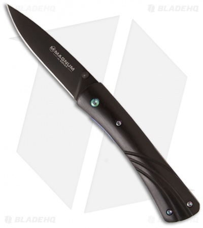 Boker Magnum Arcs I Folding Knife (3.125" Black Plain) 01RY917