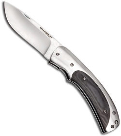 Boker Magnum Silver Steel Folding Knife (3.15" Satin Plain) 01MB162