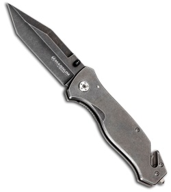 Boker Magnum Vintage III Folding Knife (3.35" Stonewashed Plain) 01SC618
