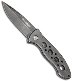 Boker Magnum Vintage Drop Point Folding Knife (3.35" Stonewashed Plain) 01SC462