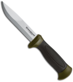 Boker Magnum Nordic Olive Fixed Blade Knife (4.45" Satin Plain) 02RS003