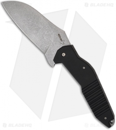 Boker S2 Knife Sniper Bladeworks Folder (4" Stonewash Plain) 01BO160