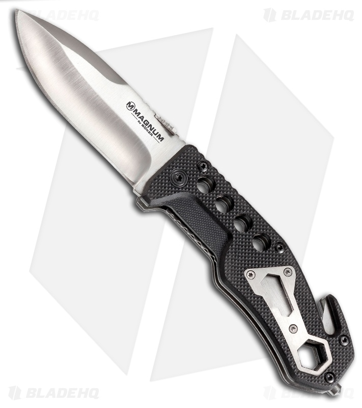 Boker Magnum Mechanic Liner Lock Knife (3.5" Satin) 01SC171 Blade HQ