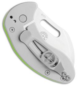 Boker Plus Nano Folding Knife Neon Green Frame Lock (1.89" Satin Plain) 01BO597