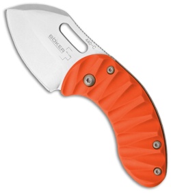 Boker Plus Orange Nano Folding Knife Frame Lock (1.89" Satin) Limited Edition