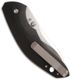 Boker Anso Whale Knife Black G10 (3.13" Satin Plain) 01BO620