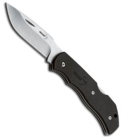 Boker Plus Optima Europe Black Folding Knife (3.54" Satin Plain) 01BO105