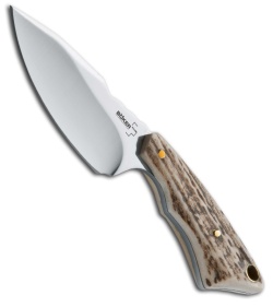 Boker Plus Rambler Stag Knife Fixed Blade (2.68" Satin Plain) 02BO183
