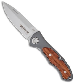 Boker Turbine II Forty-Two Knife w/ Palisander Wood (3" Bead Blast Plain) 110127