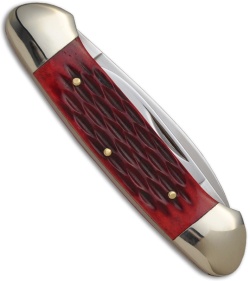 Boker Magnum Twin Blade Pocket Knife w/ Red Bone Handle (Plain) 01SC103