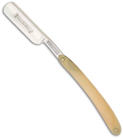Boker Rasiermesser Piccadilly Straight Razor Blade w/ Buffalo Horn Handle 140515