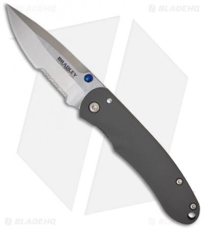 Bradley Cutlery Alias II Titanium Folding Knife S30V (2.95" Serrated) 17650S