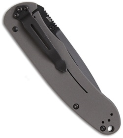 Bradley Cutlery Alias I Titanium Tactical Knife (3.5" Black Plain) 17600BT
