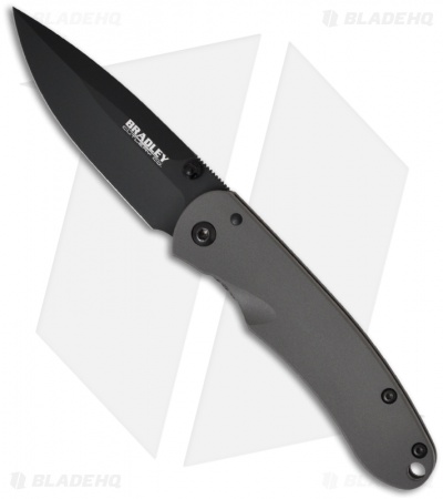 Bradley Cutlery Alias II Knife Titanium (2.95" Black Plain) 17650BT