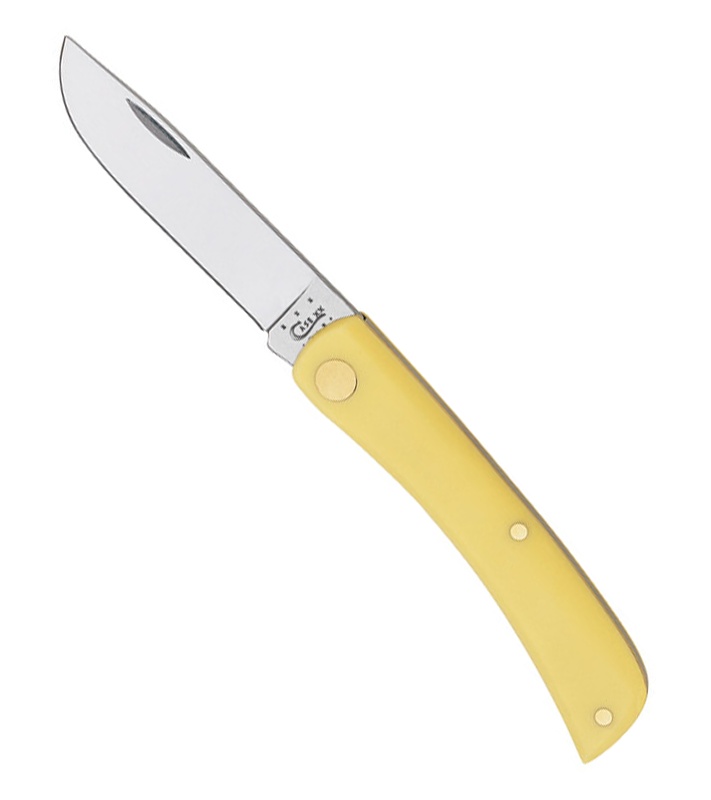 Case Sodbuster Jr. Knife 3.625" Yellow (3137 SS) 80032 Blade HQ