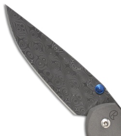 Chris Reeve Large Sebenza 21 Knife w/ Raindrop Damascus