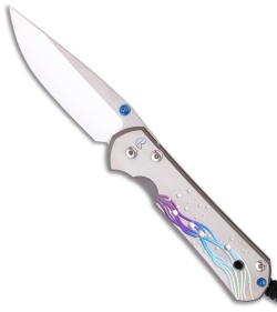 Chris Reeve Large Sebenza 21 Folding Knife w/ Seagrass CGG (3.625" Plain)
