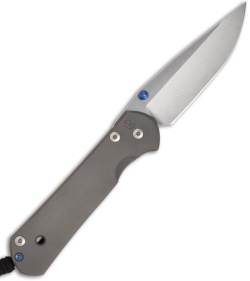 Chris Reeve Large Sebenza 21 Knife Left Handed (3.625" Stonewash Plain)