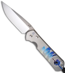 Chris Reeve Large Sebenza 21 Folding Knife w/ Unique Graphic 4 (3.625" Plain)