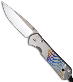 Chris Reeve Large Sebenza 21 Folding Knife w/ Unique Graphic 5 (3.625" Plain)