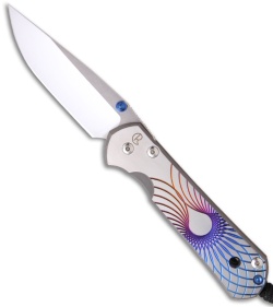 Chris Reeve Large Sebenza 21 Folding Knife w/ Unique Graphic 7 (3.625" Plain)