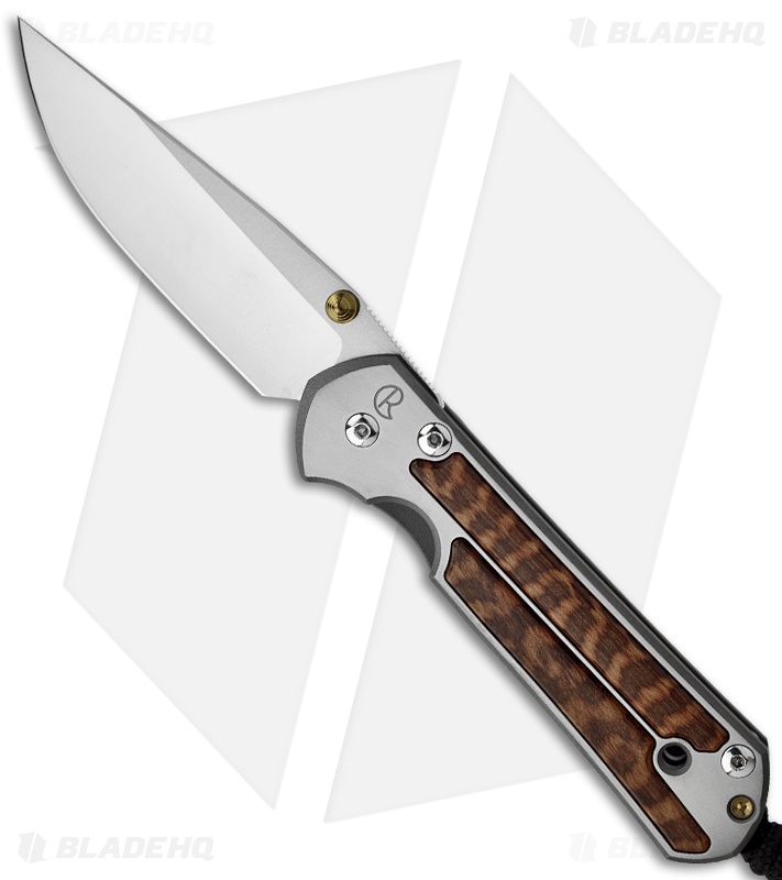 Chris Reeve Large Sebenza 21 Knife Snakewood (3.625" Polish) Blade HQ