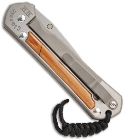 Chris Reeve Large Sebenza Classic Knife w/ Mammoth Ivory Bark (3.5" Plain) 2007