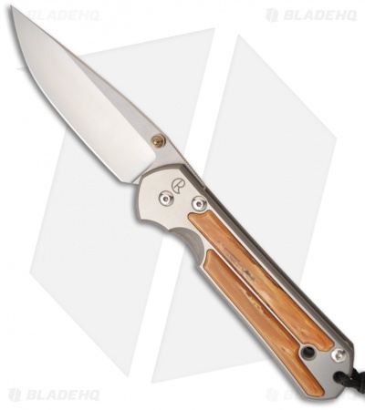 Chris Reeve Large Sebenza Classic Knife w/ Mammoth Ivory Bark (3.5" Plain) 2007