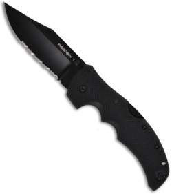 Cold Steel Recon I Clip Point Manual Folder Knife w/ G-10 (Black SER) 27TLCH