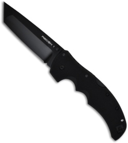 Cold Steel Recon I Tanto Point Manual Folder Knife w/ G-10 (Black PLN) 27TLT