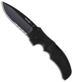 Cold Steel Recon 1 Spear Point Folding Knife (4" Black Serr) 27TLSH
