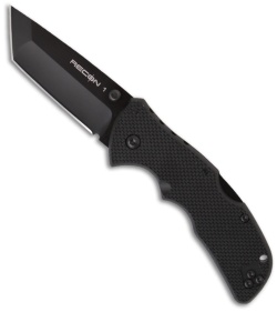 Cold Steel Mini Recon 1 Tanto Folding Knife (3" Black Plain) 27TMT