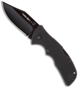Cold Steel Mini Recon 1 Clip Point Folding Knife (3" Black Plain) 27TMC