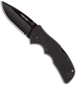 Cold Steel Mini Recon 1 Spear Point Folding Knife (3" Black Plain) 27TMS