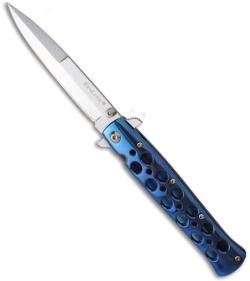 Cold Steel Ti-Lite Pocket Knife Blue Anodized Titanium (Mirror Blade) 26SB