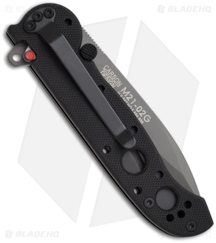 CRKT Carson M2102G Flipper Knife Black G10 (3" Gray) Blade HQ