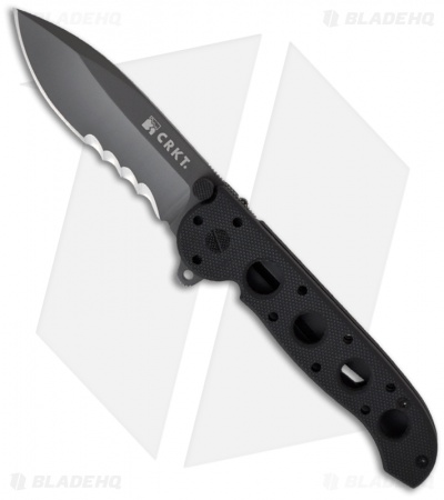 CRKT Carson M21-12G Black G-10 Folding Knife (3" Gray Serr)