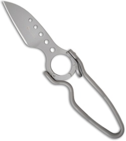CRKT Hitchcock Hole-In-One Folding Knife (2.5" Bead Blast Plain) 5150