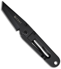 CRKT Ed Halligan K.I.S.S. in the Dark Tanto Knife (2.25" Black Plain) 5500K
