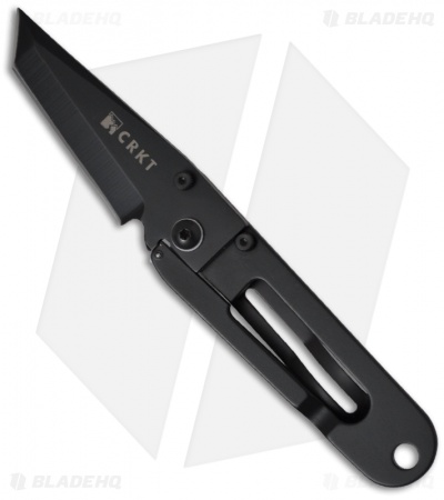 CRKT Ed Halligan K.I.S.S. in the Dark Tanto Knife (2.25" Black Plain) 5500K