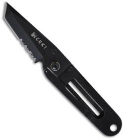 CRKT Ed Halligan K.I.S.S. in the Dark Tanto Knife (2.25" Black Serr) 5510K
