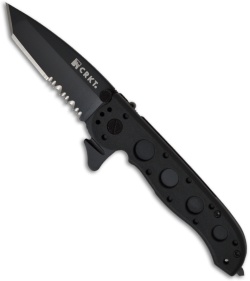CRKT Carson M16-12ZLEK Zytel Folding Tanto Knife (3" Black Serr)