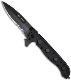CRKT Carson M16-13ZLEK E.R. Zytel Folding Spear Point Knife (3.375" Black Serr)