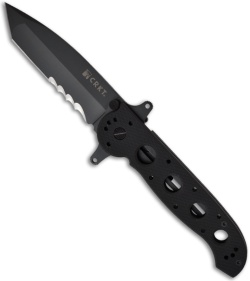 CRKT Carson M16-14SFG Special Forces Folding Tanto Knife (3.875" Black Serr)