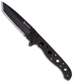 CRKT Carson M16-10KS EDC Stainless Folding Tanto Knife (3" Black Serr)