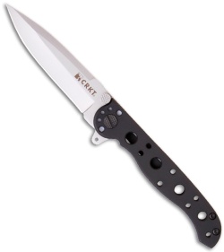 CRKT Carson M16-01S EDC Stainless Folding Spear Point Knife (3.125" Bead Plain)