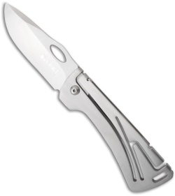 CRKT Klecker NIRK Folding Knife w/ Brushed Frame (Satin PLN) 5180