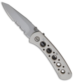 CRKT 14K Summit Series Mt. Shasta Folding Knife (2.375" Bead Blast Serr) 6611N